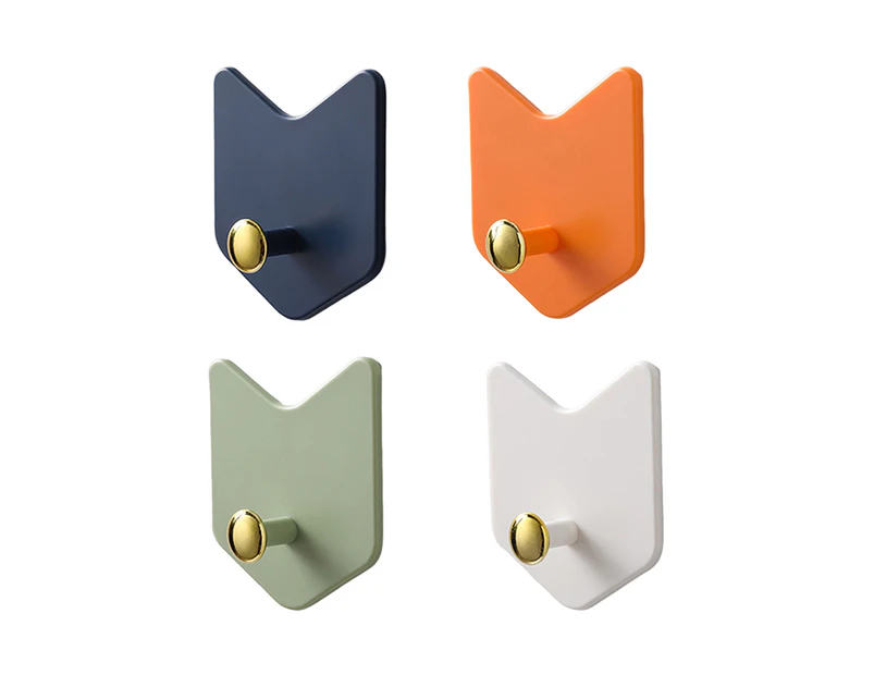4Pcs Coat Hook Heavy Duty Waterproof Punch-free Strong Adhesive Wall Mounted Towel Hanger for Kitchen-Mix Color - Mix Color