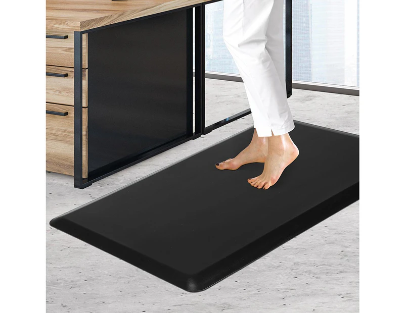 Marlow Anti Fatigue Mat Standing Desk Rug Kitchen Home Office Foam Black 50x80