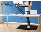 Marlow Anti Fatigue Mat Standing Desk Rug Kitchen Home Office Foam Black 50x80