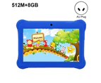 Q88 Tablet PC Large Memory Capacity Intelligent Touch 7 Inch LCD Screen High Resolution WiFi Tablet Computer for Kids-Blue