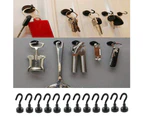 12 Pack Black Magnetic Hooks, 24Lbs Strong Cruise Magnetic Hooks with Epoxy Coating for Hanging, Kitchen, Office, Home and Garage