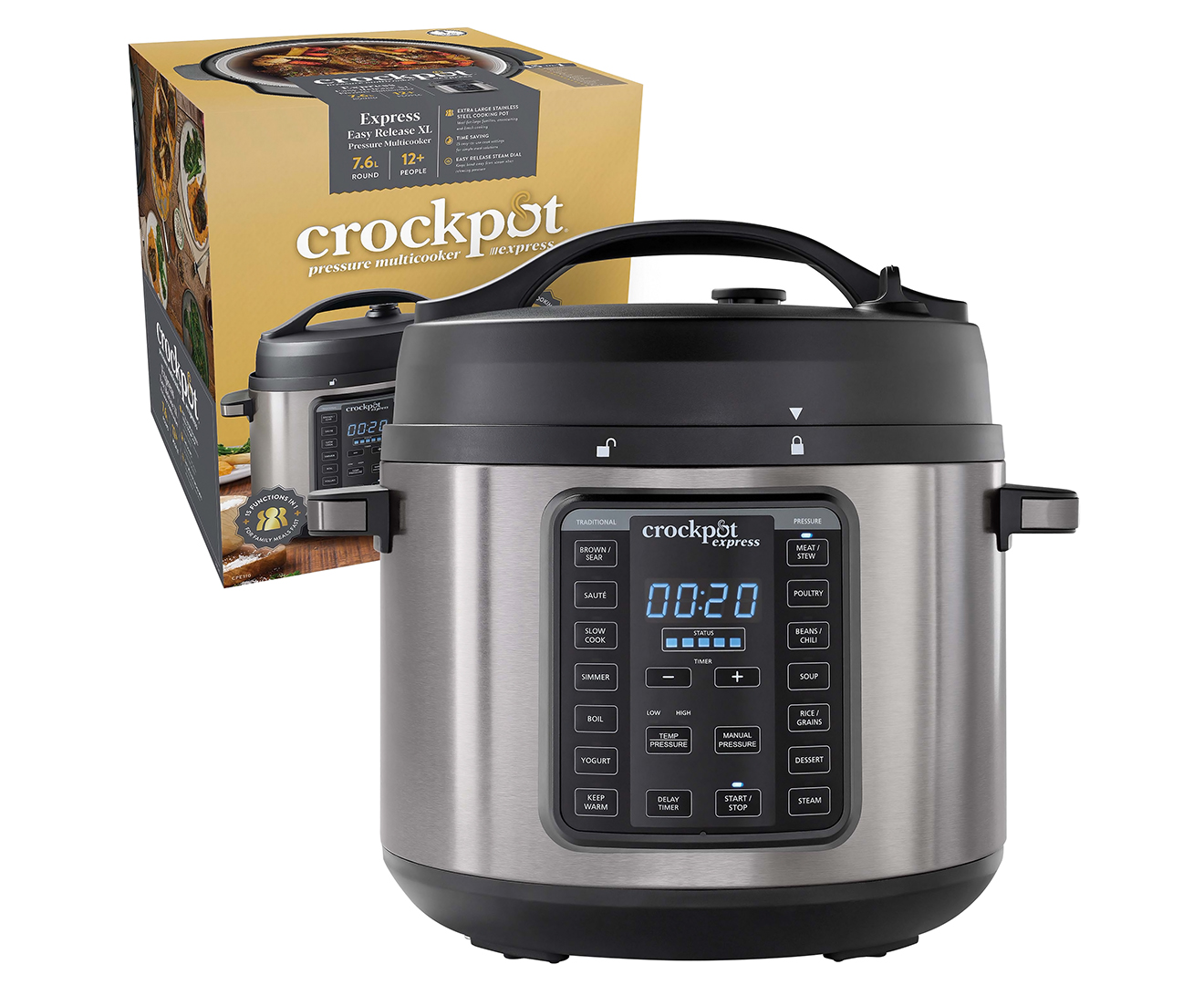 Crockpot® Easy Release XL Pressure Multicooker 