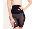 Women Hip and Butt Enhancer, 4 Removable Pads Panties High Waist Trainer Shaper High-waisted Pants - Black