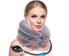 Neck Traction Device, Inflatable Neck Collar, Neck Cervical Traction, Neck Brace, Inflatable Cervical Traction Mechanism, Adjustable Head - Gery