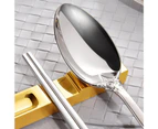 Heat-resistant Chopstick Rest Polished Universal Glossy Mirror Surface Chopsticks Support Kitchen Tools-Golden - Golden