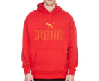 Puma Men's Classics Oversized Hoodie - High Risk Red/Gold