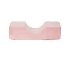 Beauty Pillow Ergonomic Curved Design Furniture Components Memory Foam Good Toughness Traction Pillow for Beauty Salon-Light Pink - Light Pink
