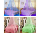 Elegant Lace Insect Bed Canopy Netting Curtain Round Dome Mosquito Net Bedding-Dark Blue 60cm by 260cm by 850cm - Dark Blue