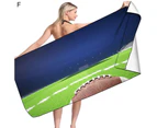 Water Absorption Beach Towel Decontamination Allergy Free Digital Printing Shower Towel Household Supplies-F - F