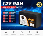 MOBI 12V 9AH AGM Battery Deep Cycle Battery AMP Lead Acid SLA Solar Power