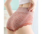 Women Panties Breathable High Elasticity Underwear Butt-lifted Lady Briefs Female Clothes -Orange