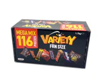 Mars VARIETY MIX Mini Chocolate Bars Sweets Snacks 1.7kg Box | 116 Pieces