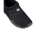 Grosby Mens Wave Black Athletic Reef Slip On Shoes Nylon - Black