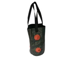 Growing Bag Hanging Style Strawberry Planter Durable Breathable Planting Pouch Container for Vegetable Planting-Black