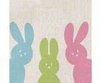 Rabbit Flag Spring Vivid Celebrate Floral Pattern Rabbit Flag for Garden-