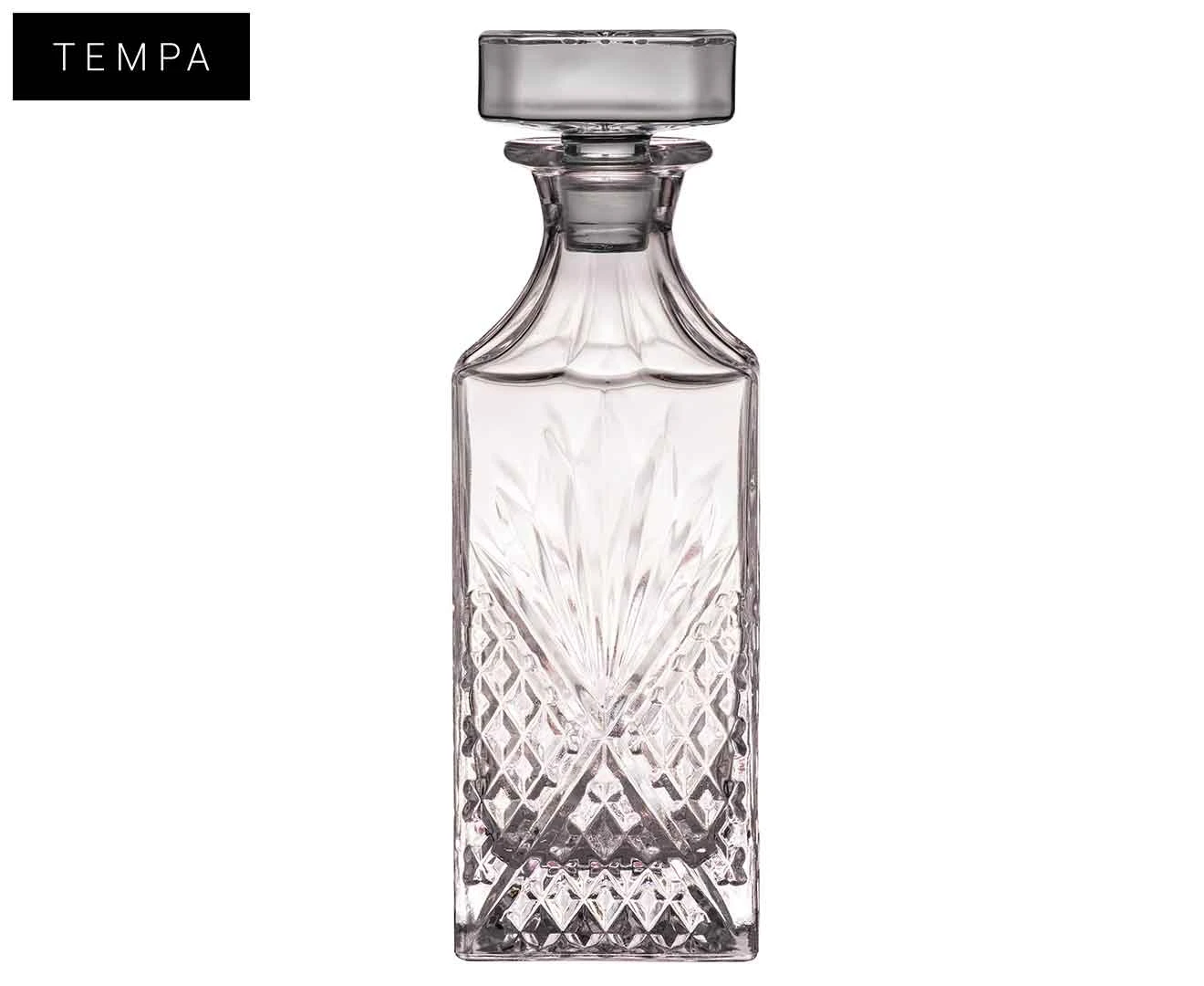 Ophelia Crystal 700ml Whisky Decanter Glass Bottle Liquor Carafe Container Clear