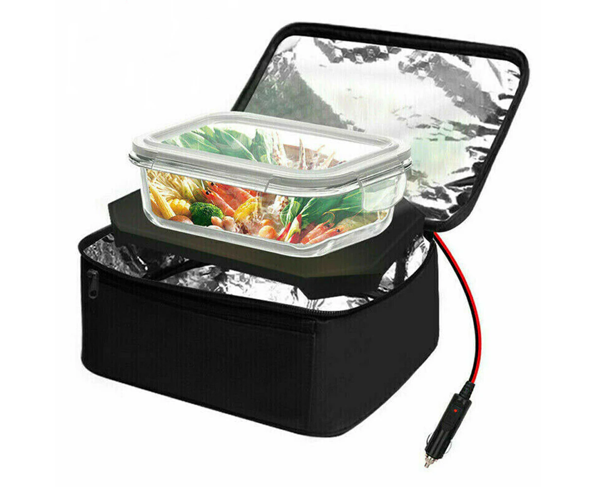 Youngly 12V Car Electric Heated Lunch Box Portable Food Warmer Mini Microwave Oven Bags