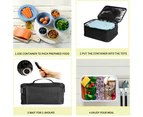 Youngly 12V Car Electric Heated Lunch Box Portable Food Warmer Mini Microwave Oven Bags