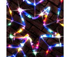 Stockholm Christmas Lights 85 LEDs Solar 3D Star Fairy Multi Colour Outdoor Garden Decoration 0.7M