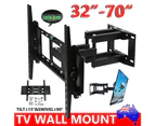 Lcd Led Tv Full Motion Wall Mount Vesa Tilt Swivel Bracket Adjustable 32 To 70"