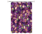 Shower Curtain Waterproof Quick Drying Decorative Fashionable Bathroom Bathing Curtain Halloween Decor Daily Use-F