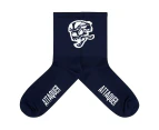 Attaquer Skull Logo Sock - Navy