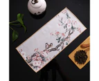 Tea Towel Chinese Painting Traditional Style Coral Fleece Rivers Mountains Thick Table Mat Professional Rag for Tea Houses