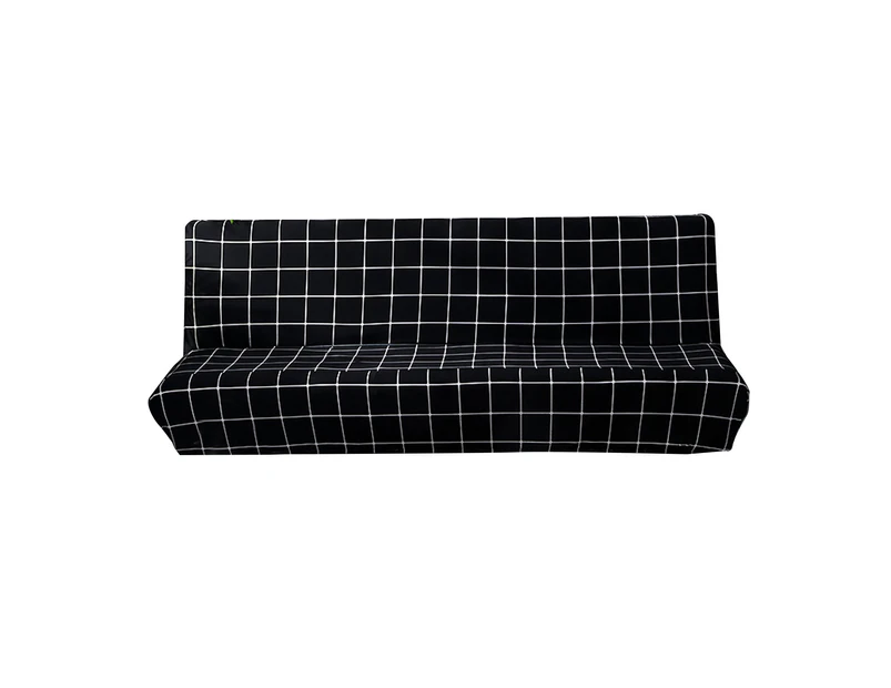 Couch Cover Smooth Easy to Install Printed Universal Armless Elastic Sofa Cover for Armless Sofa