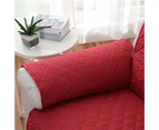 Sofa Cover Eco-friendly Wear Resistant Non-woven Fabric Couch Thickened Protective Mat for Home-Red - Red