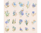 40Pcs Stationery Stickers Good-looking Decorative Waterproof Falling Peach Blossom Room Junk Journal Diary Planner Scrapbooking Stickers for Photo Album