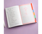 Schedule Book Multifunctional Time Management Efficiency Manual 2023 A5 Daily Weekly Agenda Planner Notebook Office Supplies-Pink