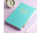Schedule Book Multifunctional Time Management Efficiency Manual 2023 A5 Daily Weekly Agenda Planner Notebook Office Supplies-Green