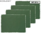 Set of 4 Ecology Fray Placemats - Dill