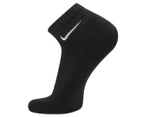 Nike Men's Everyday Cotton Cushioned Ankle Socks 3-Pack - Black/White