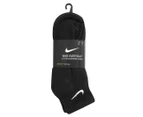 Nike Men's Everyday Cotton Cushioned Ankle Socks 3-Pack - Black/White