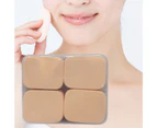 12Pcs/Box Powder Puff Wet Dry Use Dense Hole Soft SBR Emulsion Portable Makeup Accessory Effective Boxed Loose Powder Puff for Women Skin Color