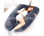 Pregnancy Pillows, Crystal velvet Pregnancy Pillows for Sleeping, Full Body Maternity Pillow for Pregnant Woman velvet, (camel white,135x70cm)