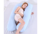 Pregnancy Pillows, Crystal velvet Pregnancy Pillows for Sleeping, Full Body Maternity Pillow for Pregnant Woman velvet, (grey+white,130x70cm)