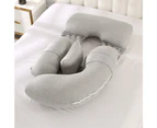 Pregnancy Pillows, U Shaped Pregnancy Body Pillow for Sleeping,  Maternity Pillow for Pregnant Women, (blue grey,135x75cm)