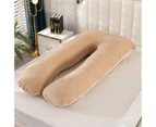 Pregnancy Pillows, U Shaped Pregnancy Body Pillow for Sleeping,  Maternity Pillow for Pregnant Women, (grey,135x70cm)