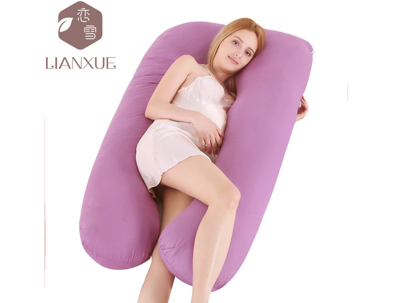 Pregnancy Pillows, U Shaped Pregnancy Body Pillow for Sleeping,  Maternity Pillow for Pregnant Women, (light grey,135x70cm)