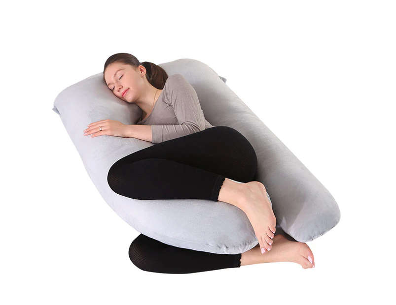 Pregnancy Pillows, U Shaped Pregnancy Body Pillow for Sleeping,  Maternity Pillow for Pregnant Women, (blue,135x75cm)