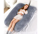 Pregnancy Pillows, U Shaped Pregnancy Body Pillow for Sleeping,  Maternity Pillow for Pregnant Women, (purple blue,125x72cm)