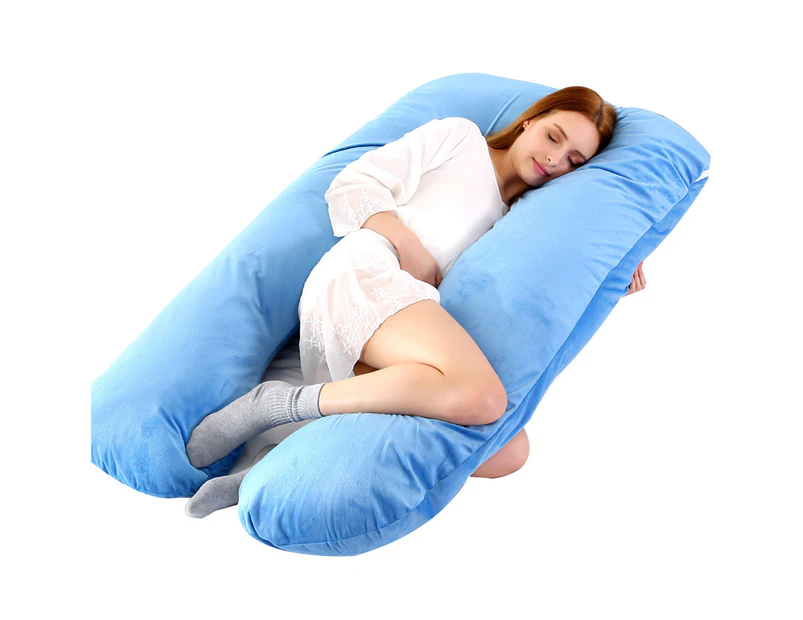 Pregnancy Pillows, U Shaped Pregnancy Body Pillow for Sleeping,  Maternity Pillow for Pregnant Women, (pink,125x72cm)