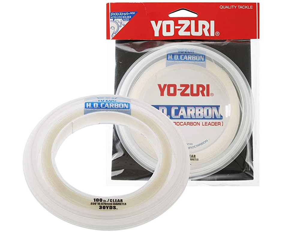 45kg/30-Yard, Clear) - Yo-Zuri H.D. Carbon Fluorocarbon Leader