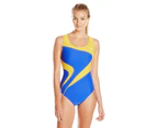 (Royal, 34) - TYR SPORT Women's Alliance T-Splice Maxfit Swimsuit, Royal, 34