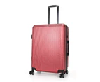 SWISS Luggage Suitcase Lightweight with TSA locker 4 wheels 360 degree rolling HardCase 20" 24" 28" 3 Pieces Suitcase Red