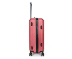 SWISS Luggage Suitcase Lightweight with TSA locker 4 wheels 360 degree rolling HardCase 20" 24" 28" 3 Pieces Suitcase Red