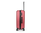 SWISS Luggage Suitcase Lightweight with TSA locker 4 wheels 360 degree rolling HardCase 20" 24" 28" 3 Pieces Suitcase Red