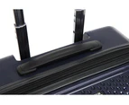 SWISS Luggage Suitcase Lightweight with TSA locker 8 wheels 360 degree rolling HardCase 20" 26" 2 Pieces Set Suitcase Blue
